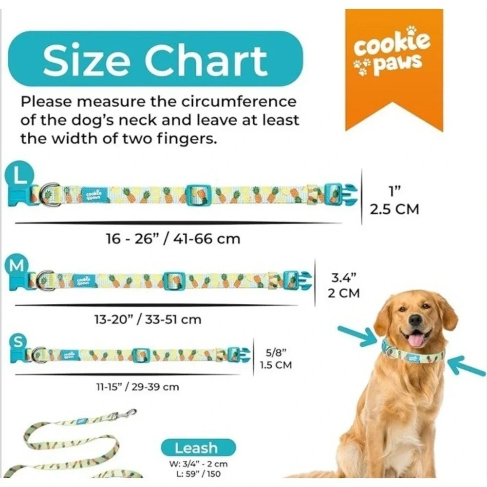 Cookie Paws pineapple blue